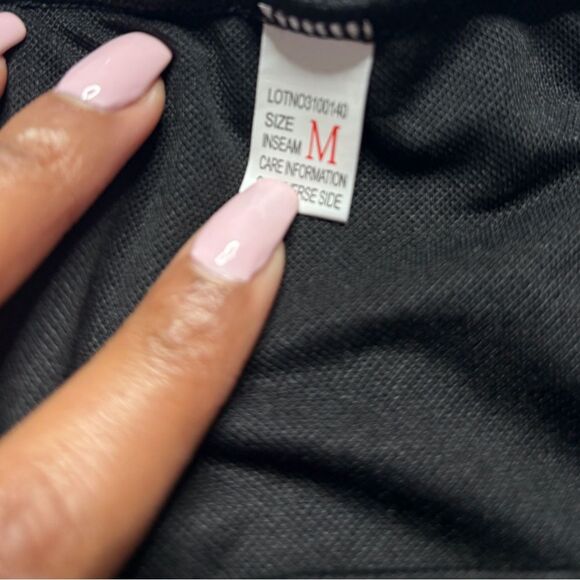 Black Cut Out High Rise Thong Swim Bottoms - Picture 6 of 6